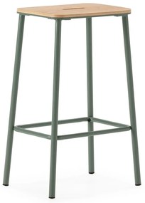 Zielone hokery zestaw 2 szt. (wysokość siedziska 65 cm) Abba – Marckeric