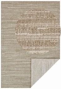 Dywan dwustronny zewnętrzny Gemini brązowo-kremowy 200 cm x 290 cm