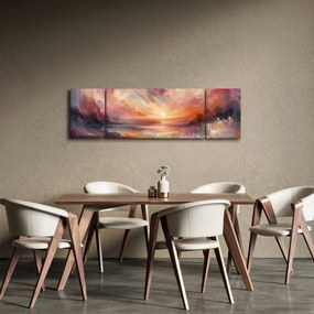 Obraz - Malowane zorze (170x50 cm)