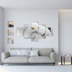 Obraz - Biały Budda (125x70 cm)