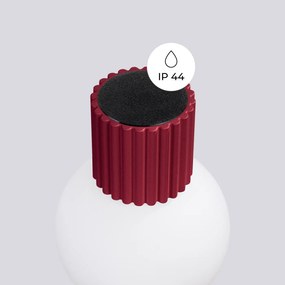 Kinkiet HALO burgund IP44 ryflowany SOLLUX  LIGHTING