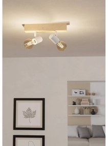 Lampa sufitowa w biało-naturalnym kolorze 5x30 cm TOWNSHEND 3 – EGLO