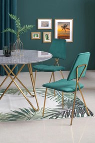 Designerski stół z blatem w kolorze marmuru Bonello