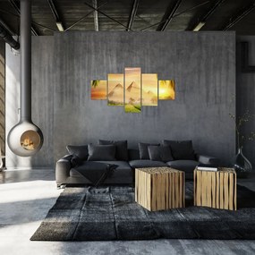 Obraz - Piramidy (125x70 cm)