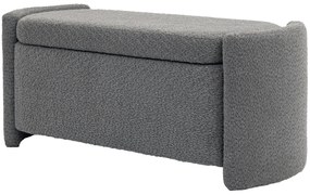 HOMCOM Ławka z Przestrzenią do Przechowywania Ławka Przedpokojowa na Buty, Wyściełana, 105 cm x 44 cm x 45,5 cm. Szara