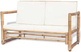 Bambusowa sofa ogrodowa Frawis - brązowa