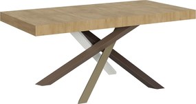 Stół rozkładany 180/284x90 cm Volantis dąb naturalny nogi wielobarwny 4/C
