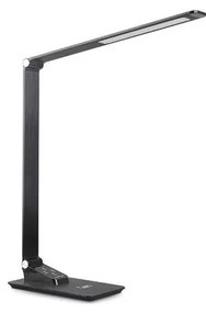 LED Ściemnialna lampa stołowa z USB LED/7W/230V 3000K/4000K/5500K czarna