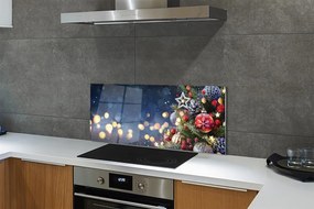 Panel szklany do Kuchni Choinka w Zimowej Aurze