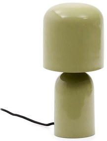 Zielona lampa stołowa z metalowym kloszem (wysokość 28 cm) Monze – Kave Home