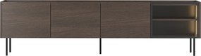 Szafka RTV Dunari 220 cm z metalowymi nogami - dąb dunin