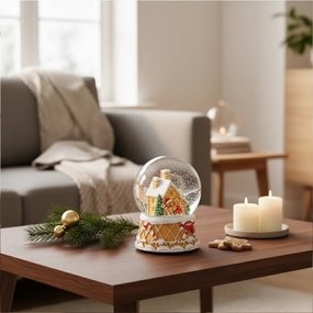 Kula śnieżna, domek z piernika, Ø 10 cm