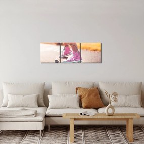Obraz deskorolki (z zegarem) (90x30 cm)