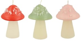 Świece zestaw 3 szt. Mushroom – Meri Meri