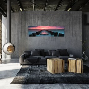 Obraz - Skały w morzu (170x50 cm)