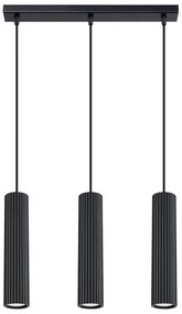 Czarna Potrójna Lampa Wisząca M0-T42