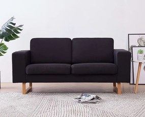 Elegancka dwuosobowa sofa Williams 2X - czarna