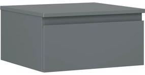 Mexen Orio szafka łazienkowa podumywalkowa 50 cm z blatem, 1 szuflada, grafit mat - 91A10-05023-1-BFC66