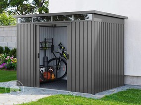 PRIMEYARD 220 x 160 cm Domek narzędziowy, szaroperłowy - (GFPV01009)
