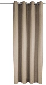 Brązowa zasłona 135x245 cm Len Uni – Sehlbach
