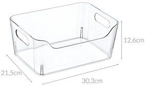 Organizer z przezroczystego plastiku, 7 l