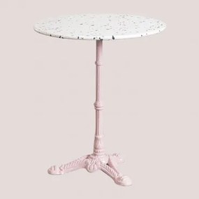 Okrągły Stół Barowy Z Lastryko (ø60 Cm) Volutto Cotton Candy - Sklum