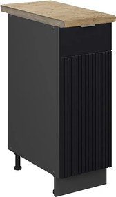 Szafka apteczna czarne paski 30x60x82 fame-line