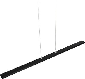 Nowoczesna lampa wisząca czarna 90 cm zintegrowana LED - Banda