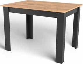 Nowoczesny stół do salonu dąb craft + czarny F3-D99