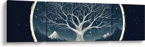 Obraz – Magiczne drzewo z jeleniem II. (170x50 cm)