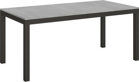 Stół rozkładany 180/440x90 cm Everyday Evolution cementu rama i nogi antracytowe