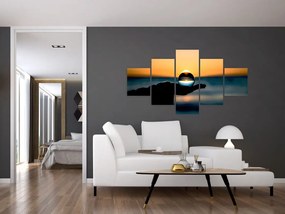 Obraz szklane kule w dłoni (125x70 cm)