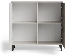 Komoda RANDOM 2 KM-2 100cm orzech/kaszmirowa HALMAR