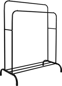 Minimalistyczny czarny wieszak stojący na ubrania B1-E48