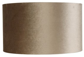 Abażur welurowy taupe 35/35/20 klasyczny/Antyczny