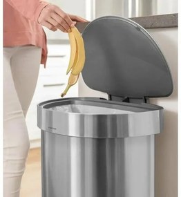 Simplehuman Kosz na śmieci z pedałem 45 l, stalmatowa