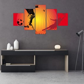Obraz - Piłka nożna (125x70 cm)