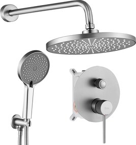 Zestaw natryskowy podtynkowy Rea Lungo Stripe Nikiel Szczotkowany + BOX