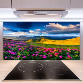 Panel Kuchenny Malownicza Łąka Kwiatowa