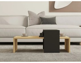 Stolik konferencyjny Glow Anthracite and SapphireOak