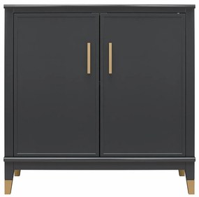 Czarna szafka 84x84 cm Westerleigh – CosmoLiving by Cosmopolitan