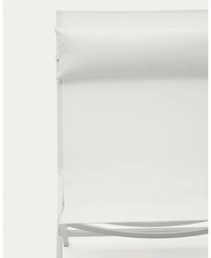 Biały metalowy fotel ogrodowy Canutells – Kave Home