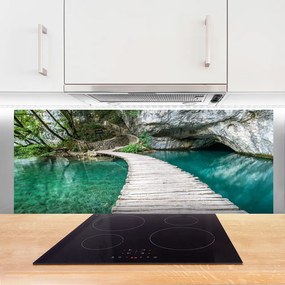 Panel Szklany Most nad Cichym Jeziorem