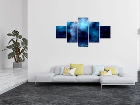 Obraz księżyca nad morzem (125x70 cm)