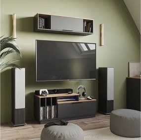 Lowboard antracyt/sonoma 120x40x49.9 betti