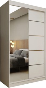Szafa MIRELLA - Biały / Bez szuflad / 120 cm
