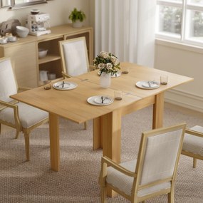 HOMCOM Stół rozkładany 70/140 x 80 cm Nowoczesny stół jadalniany dla 4–6 osób Oszczędzający miejsce do kuchni i jadalni | Aosom PL