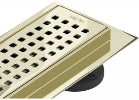 Mexen Flat M08 odpływ liniowy 80 cm, złoty - 1525080-15