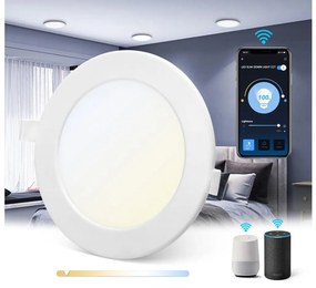 Aigostar - LED Ściemnialna oprawa wpuszczana 12W/230V śr. 17 cm Wi-Fi
