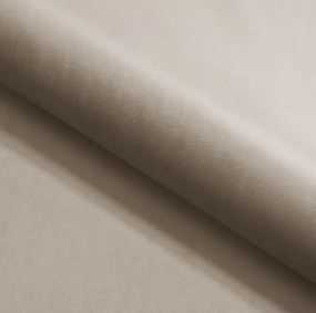 Narożnik GLOSS Prawostronny z funkcją spania, zestaw z poduszkami wolnostojący tkanina RIVIERA 21 Beżowy WERSAL